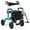Navy, variant on Giantex Walkers for Seniors, Folding Rolling Walker w/Reversible Backrest, Detachable Storage & Umbrella Holder, Red