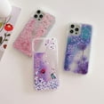 thumbnail image 3 of Compatible with iPhone 15 Pro Glitter Case Bling Sparkle Luxury Liquid Floating Quicksand Case Women Girls Slim Soft TPU Cute Flower Protective Transparent Cover, Cherry Blossom, 3 of 6