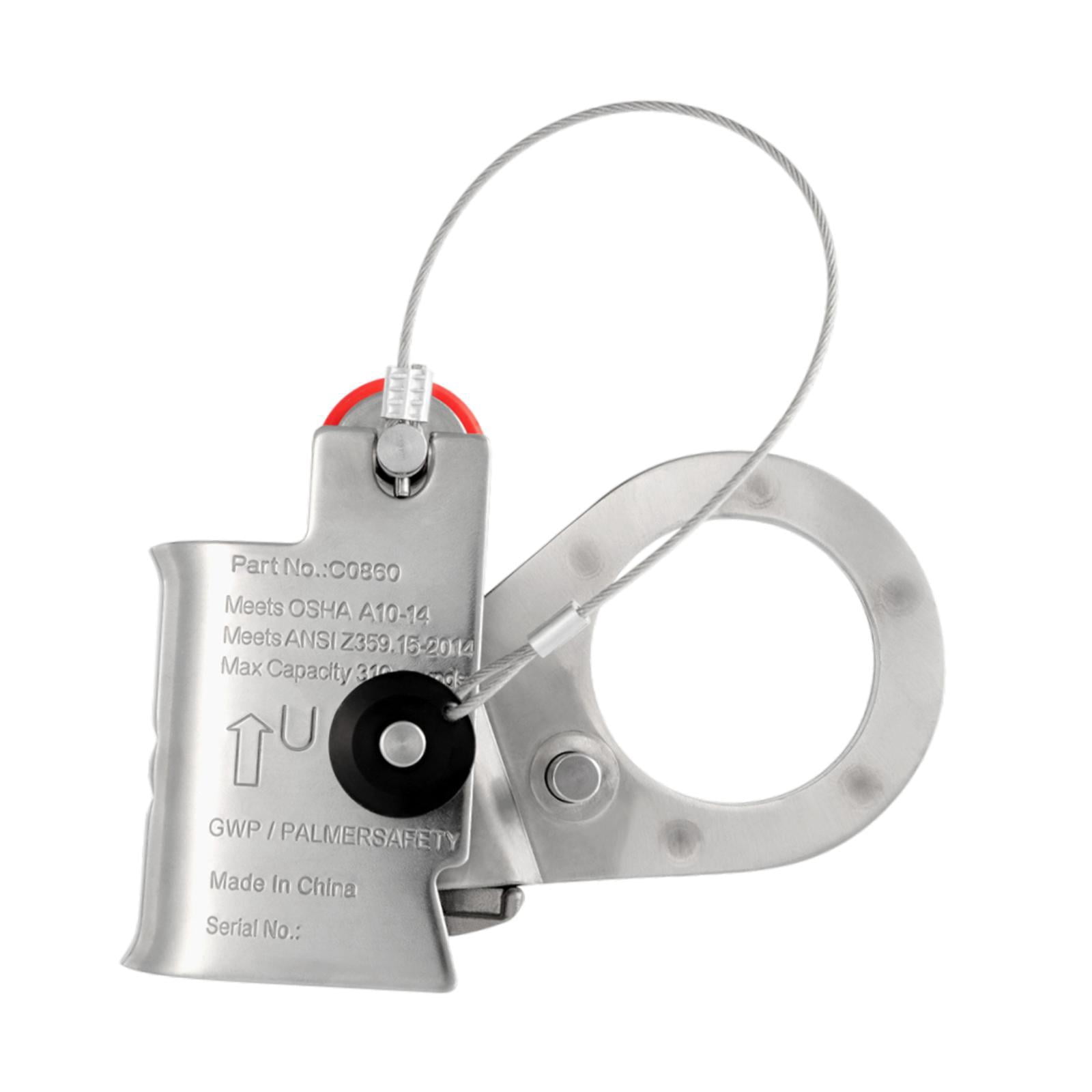 koolsoo Rope Grab Sturdy High Strength Fall Arrester for Rescuing Rappelling Outdoor