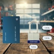 Brinks High-Security Laminated Steel Padlock, 40mm Body with 1-1/2 inch Shackle
