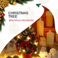 thumbnail image 3 of Wosthever Centro de de Navidad artificial Luz del árbol Oficina Hogar Artesanías decorativas Fiesta de cumpleaños Lámpara de noche Suministros de Kits de decoración para fiestas Rojo, 3 of 6