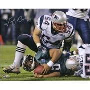 Tedy Bruschi New England Patriots Autographed 16" x 20" McNabb Sack Photograph - Fanatics Authentic Certified
