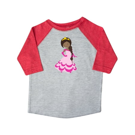 

Inktastic African American Princess Princess In Pink Dress 1 Gift Toddler Toddler Girl T-Shirt