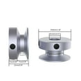 thumbnail image 2 of CHANCS Outer Diameter 30mm Single Groove Pulley 14mm Fixed Bore Pulley for Drilling Machine 6MM PU Round Belt, 2 of 6