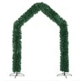 thumbnail image 3 of 94.5" 1860 Branches PVC Christmas Arch Steel Bracket Holiday Arch Decoration Green, 3 of 11