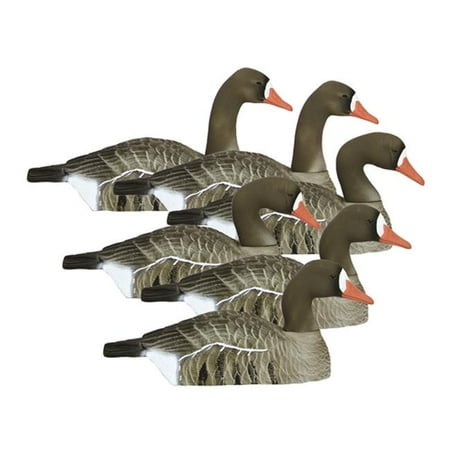 Higdon Decoys - Higdon Decoys 77911 Standard Size Half Shell Goose - Speck - 6 Pack