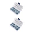 thumbnail image 3 of ZheElen Metal Lightweight And Compact U-shaped Clip Nut For Easy Installation In Automotive Parts Blue And White Zinc Nut M6-50PCS 2Set, 3 of 6