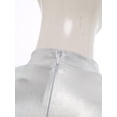 thumbnail image 5 of iiniim Women's Alien Costume Shiny Metallic Cap Sleeves Dress Astronaut Space Cadet Outfits Blue S, 5 of 7
