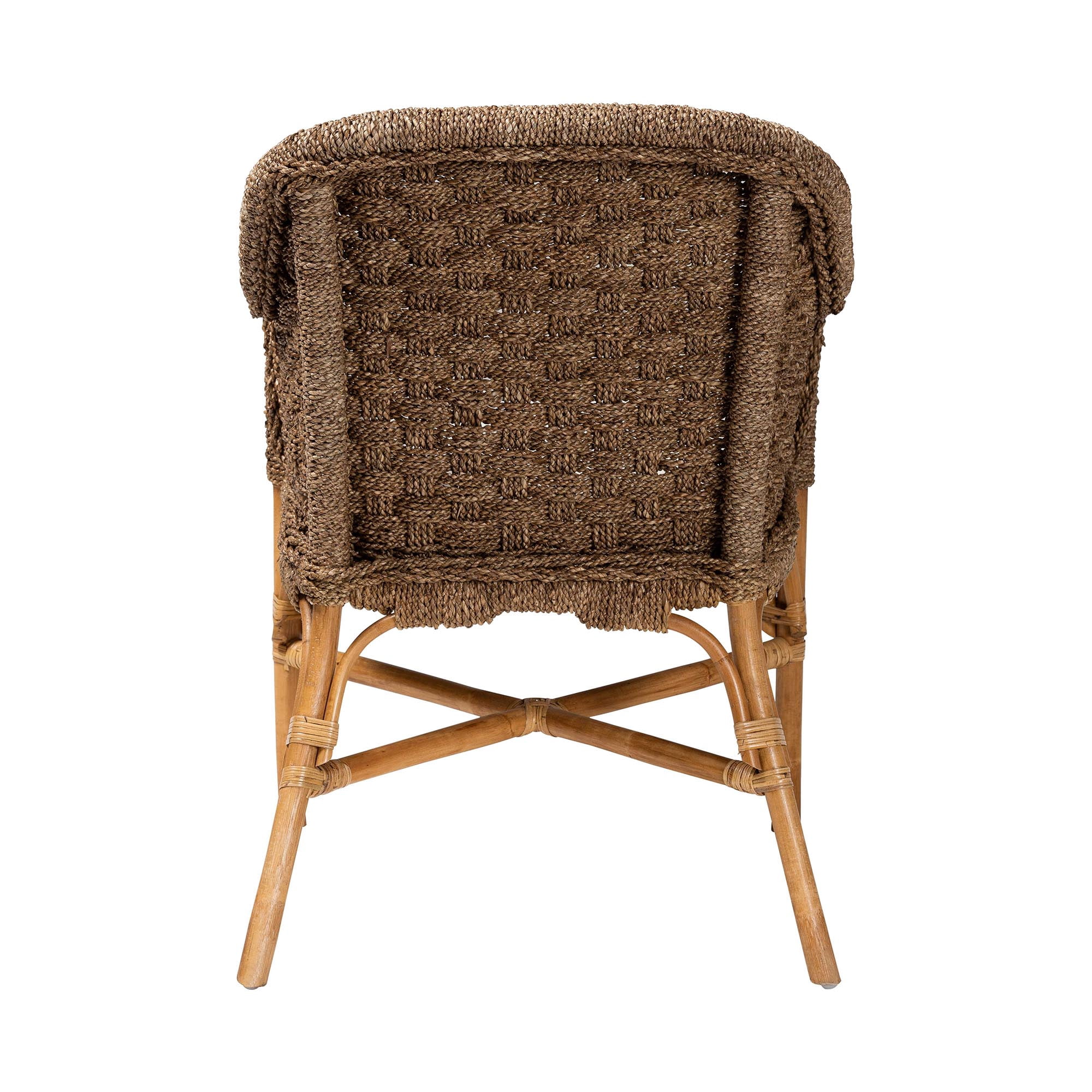 bali & pari Luis Boho Arm Chair, Natural Seagrass