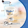 thumbnail image 4 of Juego de cuencos para helado Dolficy Grandpa Gift Cuchara de cerámica, 4 of 6