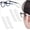 White, variant on 2 Pairs Silicone Eyeglasses Temple Tips Sleeve Non-slip Glasses Retainers Lightweight Soft Ear Sock Sleeves for Sunglasses Reading Eyeglasses