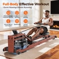 thumbnail image 5 of FED Fitness Water Rowing Machine, 400 lbs Foldable Rowing Machine for Full-body Workout, 22 Levels Resistance, Water Rower with Dedicated Monitor, Bluetooth, 5 of 9