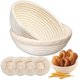 thumbnail image 1 of Juego de canastilla banneton para fermentación de pan de MarzeMuun, 23 cm, 1 of 7