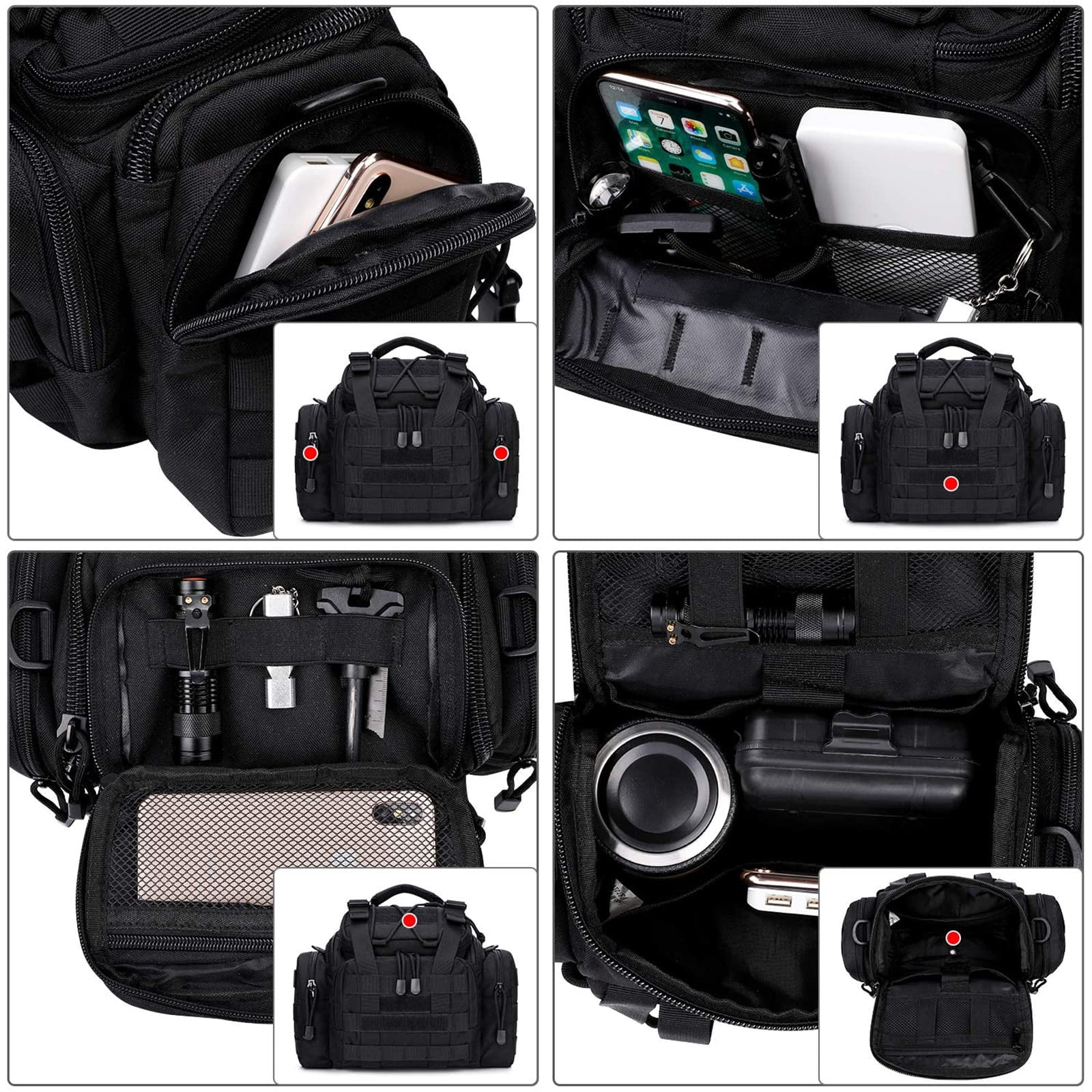 G4Free Sport Outdoor Waist Pack Sling Bag Hiking Fanny Pack Fishing Gear Crossbody Travel Bag