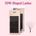 thumbnail image 1 of Goddess 3D/4D/5D W Shape pestañas 4D Premade Fan Lash Extensions 0.07 C/D Curl Natural Soft High Quality Idividual Lashes Dengxun unisex, 1 of 2