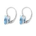 thumbnail image 2 of 925 Sterling Silver Sky Blue Topaz, Diamond Earring, 2 of 3