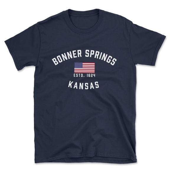Bonner Springs Kansas Patriot Men's Cotton T-Shirt