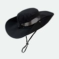 thumbnail image 2 of OJSFQUFP Women's Outdoor U V Prote Ction Foldable Sun Hats Mesh Wide Brim Beach Fishing Hat with Ponytail Hole, 2 of 8
