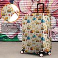 thumbnail image 4 of Cartoon Construction Vehicles Stop Signs Luggage Cover Fashion Suitcase Cover Baggage Covers Fit 25-28 Inch Luggage (Go Travel), 4 of 5