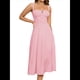 thumbnail image 2 of Vestido Midi con Corsé, Aberturas Fluidas y Cordones para Mujer, Vestido Informal de Verano de Corte A para Fiesta de Té. Rosa L, 2 of 8