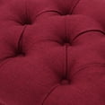 thumbnail image 4 of Reddington Fabric Ottoman Bench, Deep Red, 4 of 7