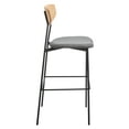 thumbnail image 6 of SAFAVIEH Ryker Scandinavian Style 20.5 in. Barstool, Oak/Grey (20.5 in. W x 20 in. D x 43 in. H), 6 of 12