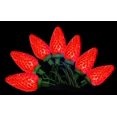 thumbnail image 1 of Ensemble de 25 Lumières de Noël Rétro à LED Rouge Style C7 - Fil Vert, 1 of 2