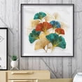 thumbnail image 1 of Cuadros Decorativos Kits de cuadros de pared hechos a mano de hoja de Ginkgo de 40x40cm con pintura de diamantes redondos DIY Ehuebsd Nuevos Originales, 1 of 9