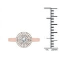 thumbnail image 4 of 1/2 Carat T.W. Diamond Triple Halo 10kt Rose Gold Engagement Ring, 4 of 4