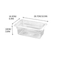 thumbnail image 4 of Acrylic Cold Dish Tray Multipurpose Catering Basin Food Preservation Box with Lids for Fast Food Restaurants Buffet Serving Display, UKHBMC | White, 4 of 7