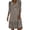 Brown, variant on Women's Casual Flowy Boho Mini Dress 3/4 Sleeve Christmas Sweatershirts Long Sleeve Crewneck Oversized Printed Midi Pullover Beach Dresses Blue S-5XL