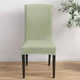 thumbnail image 5 of Dining Room Chair Covers, Sage Green Spring Stretch Parsons Chair Slipcovers Removable Kitchen Chair Protector Cover for Dining Room， Set of Set of 6, 5 of 7