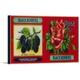 thumbnail image 1 of Rose Blackberry Label (18x7.25 Gallery Wrapped Stretched Canvas), 1 of 1