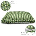 thumbnail image 3 of Yellow and Green Pet Bed, Digitally Generated Big and Small Circles, Chew Resistant Pad for Dogs and Cats Cushion with Removable Cover, 24" x 39", Fern Green Lime Green, by Ambesonne, 3 of 4