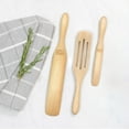 thumbnail image 2 of Mad Hungry As Seen on TV 3-Piece Ash Wood Spurtle Set, Natural, 2 of 5