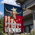 thumbnail image 2 of FLAGWIX American Flag - Texas Longhorn American Flag THN3685F - House Flag (29.5" x 39.5"), 2 of 4