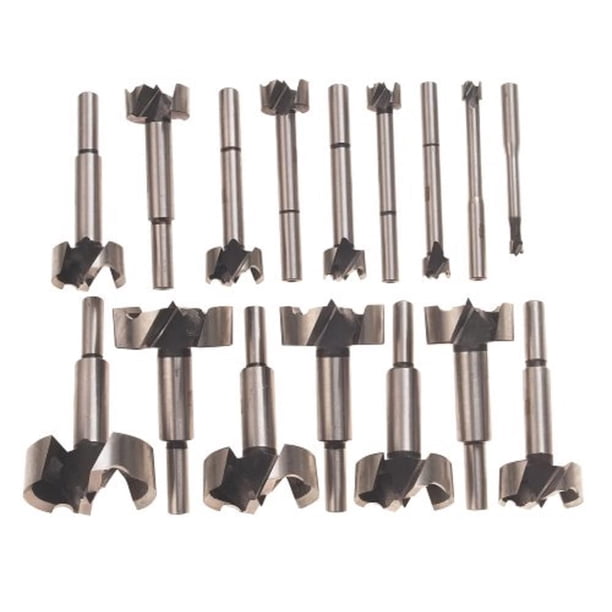 Juego de brocas Forstner Bosch FB1600 de 16 piezas con funda de madera