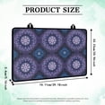 thumbnail image 7 of Renewold Glass Stove Cover Stovetop Protector Cover Foldable Electric Stove Top Protector Prevent Scratching Washer Dryer Top Cover for Home Decor, Boho Flower Violet Blue, 7 of 7