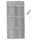 thumbnail image 1 of 1 juego de zapateros de pared: organizador de zapatos con 6 bolsillos para colocar sobre la puerta y con ganchos, ideal para puertas estrechas y armarios., 1 of 6
