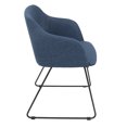 thumbnail image 2 of Lumisource Daniella Contemporary Dining/Accent Chair in Blue - Set of 2, 2 of 7