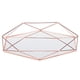 thumbnail image 3 of Bandeja de espejo dorada bandeja decorativa bandeja adornada para dormitorio para ba?o(Rose gold) Unbranded JY39281-02, 3 of 7