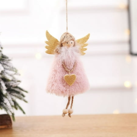 

Qepwscx Grinch Christmas Decorations Christmas Vacation Decorations Christmas Decorative Pendant Christmas Cute Love Plush Feather Angel Christmas Tree Creative Pendant
