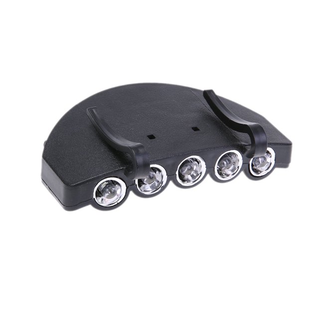 Clip-On Sombrero Lámparas Cgtredaw 5 LED Faro Linterna Camping Pesca