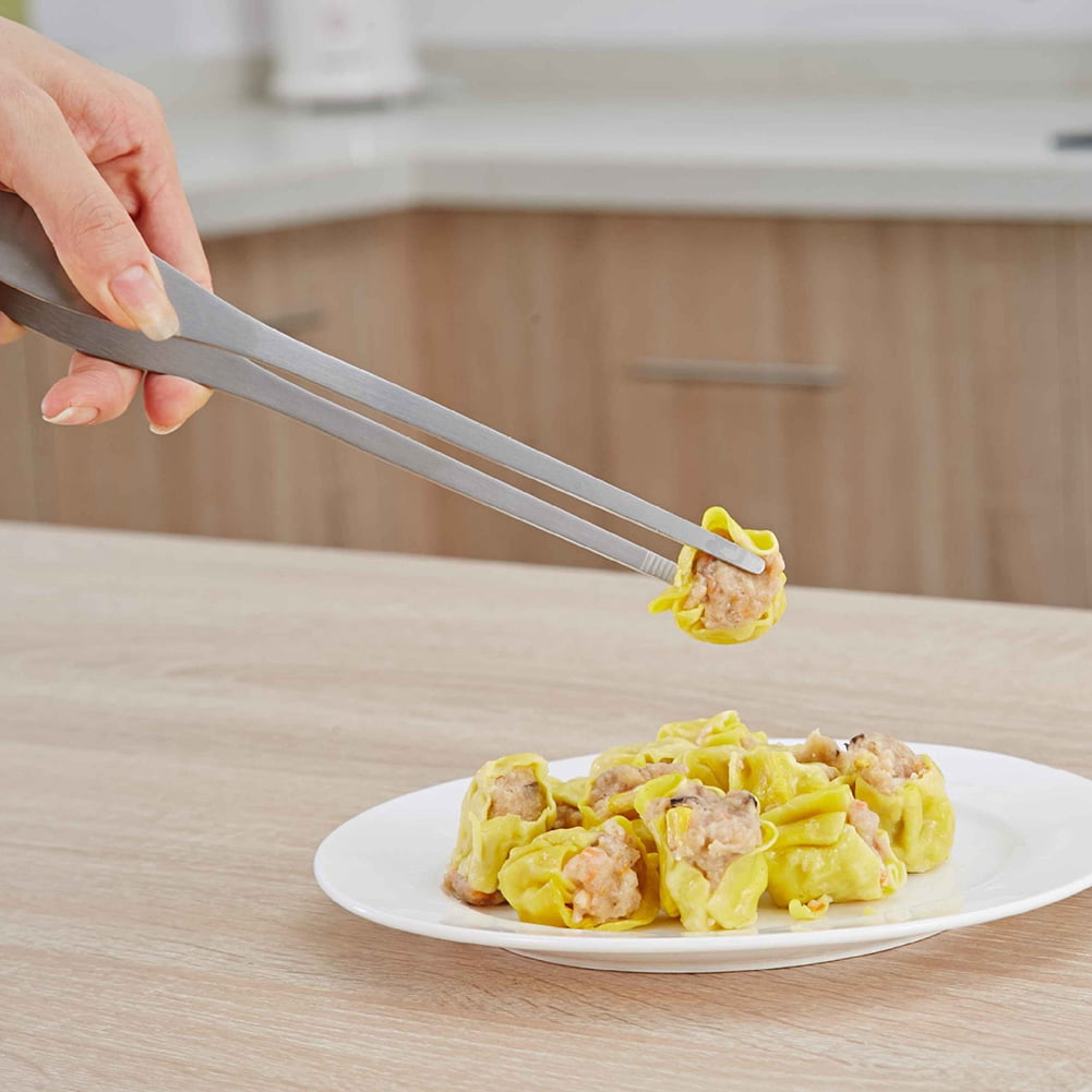 Pince Cuisine Inox LEAFS 2 Pièces Pince Barbecue Avec Anneau Métallique Pince Cuisine Conception