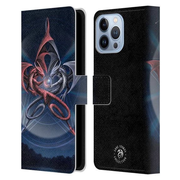 Head Case Designs Officially Licensed Anne Stokes Dragons 3 Pentagram Leather Book Wallet Case Cover Compatible with Apple iPhone 13 Pro Max