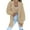 506_Khaki, variant on Jindong Fashion Coat for Women, Long Sleeve Collared Jacket Open Front Knit Cardigan Sweaters Oversized Coat with Pockets, Women's Coats Pink