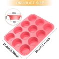 thumbnail image 5 of Silicone Muffin Mold, 2 Piece Muffin Mold, Cupcake Mold, Muffin Mold, Pink Muffin, Silicone Cupcake Mold, 12 Cavities Suitable for Muffins Cupcakes Br, 5 of 5