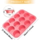 thumbnail image 5 of Silicone Muffin Mold, 2 Piece Muffin Mold, Cupcake Mold, Muffin Mold, Pink Muffin, Silicone Cupcake Mold, 12 Cavities Suitable for Muffins Cupcakes Br, 5 of 5