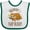White and Green, variant on Inktastic Mommys Nap Buddy Sloth Boys or Girls Baby Bib