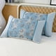thumbnail image 5 of Juego de fundas de almohada de algodón con estampado floral | Tamaño estándar de 50 x 108 cm | Tejido transpirable y antibolitas | Azul claro, rosa, gris y amarillo | Ropa de cama suave para la, 5 of 6